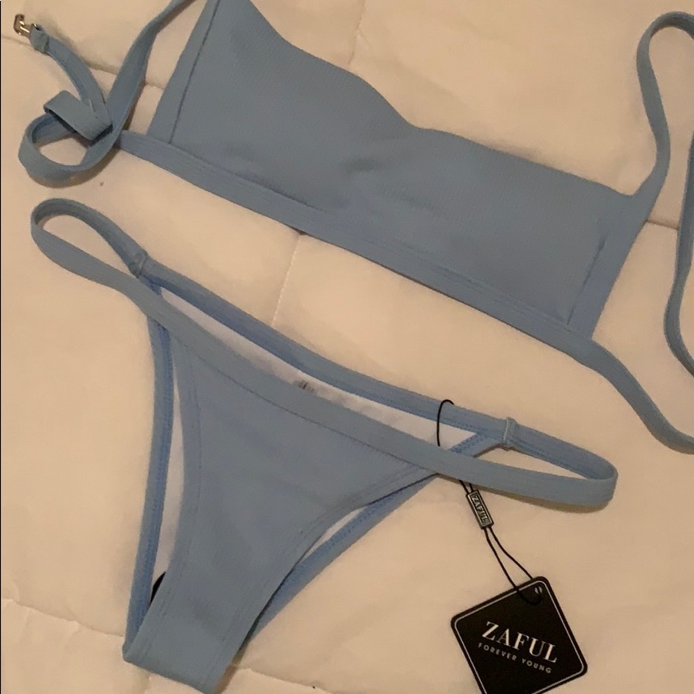 Baby blue bikini